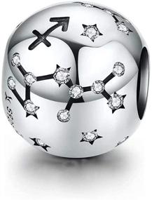 img 3 attached to 🌟 Presentski Zodiac Sign 925 Sterling Silver Star Charms: Exquisite Horoscope Constellation Jewelry Charms for Bracelets and Necklaces