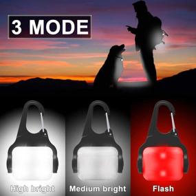 img 1 attached to Derlights- USB Rechargeable Dog Light for Night Walking & Running - Clip-On Collar Light with Waterproof LED - Safety Emergency Light for Dogs, Cats, Pets, Camping, Biking - 2 Pack