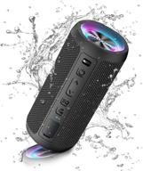 Bluetooth Speaker, Portable Speaker, IPX7 Waterproof Bluetooth Speaker with  LED Lights, Outdoor Speaker 24W Loud Stereo Sound, Hi-Quality Sound, 30H