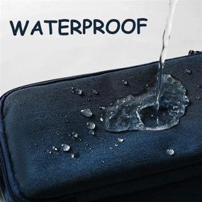 img 2 attached to 💼 Waterproof Dark Blue Men's Toiletry Bag Travel Shaving Dopp Kit Organizer - Ideal Travel Accessory Gift