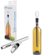 wine chiller - 3-in-1 stainless steel wine cooler stick with aerator and pourer: best holiday gift idea логотип