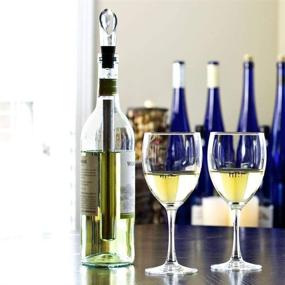 img 1 attached to Wine Chiller - 3-in-1 Stainless Steel Wine Cooler Stick with Aerator and Pourer: Best Holiday Gift Idea