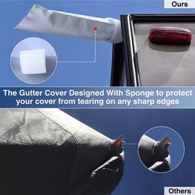 img 2 attached to 🏕️ RVMasking Top Class C RV Cover for 23-26' RV Camper Motorhome | 500D Waterproof, Upgraded Design | Includes 4 Tire Covers and Gutter Cover