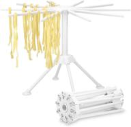 navaris collapsible pasta drying rack - compact folding spaghetti 🍝 noodle dryer stand with 10 arms for homemade pasta and noodles логотип