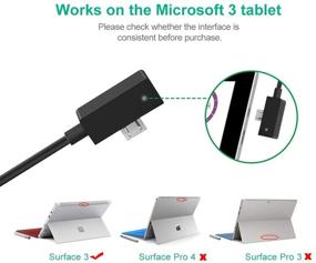 img 2 attached to 🔌 IBERLS Surface 3 Charger 5.2V 2.5A 13W - Replacement Power Adapter for Microsoft Surface 3 Tablet Model 1623 1624 1645 - Fast Charging Cable Included