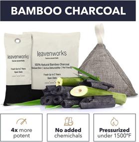 img 1 attached to 🌿 8-Pack of Activated Bamboo Charcoal Air Purifying Bags for Car, Home, Closet, Shoes - Natural Odor Eliminator for Pet Owners - Moisture Absorbers and Room Deodorizer