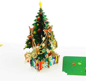 img 1 attached to Захватывающие 3D открытки на Рождество 🎄: Ручная работа для праздников - 3 штуки!