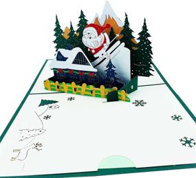 img 3 attached to Захватывающие 3D открытки на Рождество 🎄: Ручная работа для праздников - 3 штуки!
