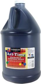 img 1 attached to 🎨 Sargent Art 17-3685 128 Ounce Washable Tempera Paint, Black, Art-Time, 1 Gallon, Multicolor