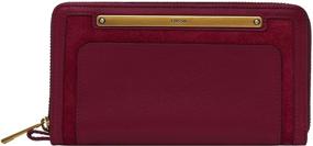 img 4 attached to 👛 Fossil Women's Leather Wallet Wristlet: Stylish Handbags & Wallets for Women