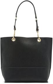 img 3 attached to 💼 Versatile and Stylish: Calvin Klein Sonoma Reversible Novelty North/South Tote