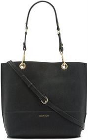 img 4 attached to 💼 Versatile and Stylish: Calvin Klein Sonoma Reversible Novelty North/South Tote