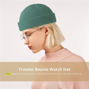 img 2 attached to 🧢 SATINIOR Trawler Beanie: Stylish Roll-up Edge Fisherman Hat for Men and Women