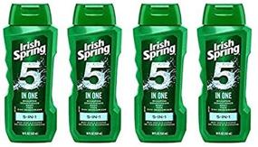 img 2 attached to 🧴 Irish Spring 5-in-1 Shampoo, Conditioner, Body Wash, Face Wash, Deodorizer - 18 oz (Pack of 4) - Enhanced SEO