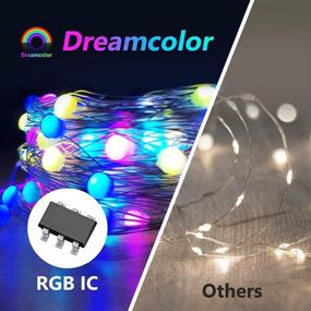 img 1 attached to 🔮 Ohmaker Fairy Light: 33Ft Smart LED String Lights with USB Plug and Remote App Control – 16 Million Color Copper Twinkle Lights for Bedroom, Outdoor, Indoor, Party, Halloween, Christmas Decor