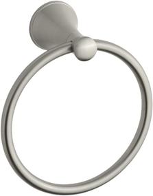img 2 attached to 🧺 KOHLER K-13435-BN Coralais Towel Ring: Sleek and Stylish in Vibrant Brushed Nickel