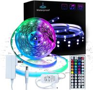 🌈 инскрок 16,4 фута rgb светодиодные ленты: водонепроницаемое эстетическое декорирование дома для спален. логотип