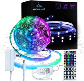 img 4 attached to 🌈 Inscrok 16.4ft RGB LED Light Strips: Waterproof Aesthetic Home Decor for Bedrooms