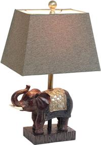 img 3 attached to 🐘 Elegant Festive Elephant Table Lamp in Brown Finishing - LT3305-BWN