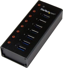 img 4 attached to 💻 StarTech.com ST7300U3M 7 Port USB 3.0 Hub - Metal Enclosure - Desktop or Wall Mountable - Rugged & Industrial Powered USB Expander/Splitter (5 Gbps)