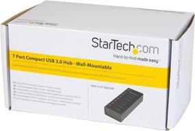 img 1 attached to 💻 StarTech.com ST7300U3M 7 Port USB 3.0 Hub - Metal Enclosure - Desktop or Wall Mountable - Rugged & Industrial Powered USB Expander/Splitter (5 Gbps)