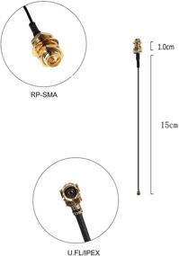 img 3 attached to 📡 2 x 8dBi Dual Band WiFi RP-SMA Male Antenna 2.4GHz 5.8GHz + 2 x 15CM U.FL/IPEX to RP-SMA Female Pigtail Cable - Ideal for Mini PCIe Wireless Routers, PC Desktops, Repeaters, FPV UAV Drones, and PS4 Builds