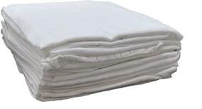 img 4 attached to High-Quality Nouvelle Legende Cotton Flour Sack Towel: 4-Pack, 28x29 Inches, White