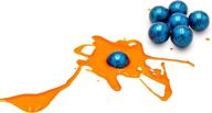 🔵 virtue ace paintballs - .68 caliber blue v-logo shell with orange fill - 2 cases (4000 rounds) - enhanced seo logo