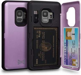 img 4 attached to 📱 TORU CX PRO Samsung Galaxy S9 Wallet Case - Purple Dual Layer with Card Holder