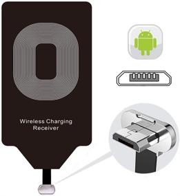 img 4 attached to Wireless Charger Receiver Qi Charging Adapter for Samsung Galaxy S5 S4 S3 Note 4 J7 A9 A8 Pro A7 LG G4 G3 Stylo 3 Plus 2 V10 K20 K30 X Max Moto G5 G5s E5 Sony Z3 Google Xiaomi Android - Cordless Charging Solution