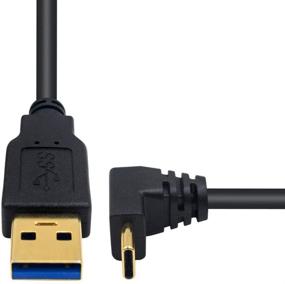 img 2 attached to Кабель Poyiccot Type C с углом 90 градусов - 1М USB 3.0 (Тип А) мужской разъем к USB 3.1 C (Тип C) мужской разъем адаптерный кабель