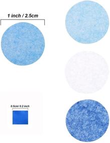 img 3 attached to TecUnite 1 Inch Tissue Paper Confetti: White and Blue Table Confetti for Boys Baby Shower and Birthday Decoration, 1.76 oz
