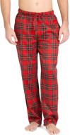 plaid flannel pajamas for men by fishers finery logo
