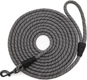 img 4 attached to 🐕 MayPaw Long Dog Leash - 15ft, 20ft, 30ft, 50ft, 75ft, 100ft Training Leash - Nylon Rope Dog Lead Ideal for Small and Medium Dogs - Perfect for Walking, Hiking, Camping, Hunting, and Recall Training