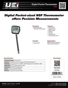 img 1 attached to 🌡️ Enhanced UEi Test Instruments 550B Digital Portable Thermometer