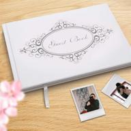 📸 premium 9’’x 6’’ photo guest book set with pen - perfect for weddings, quinceañeras, birthdays, and graduation parties - made in the usa logo