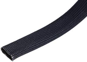 img 2 attached to 🔥 Hiwowsport Adjustable Heat Shield Sleeve - 10FT x 13MM (1/2'') - Black Fiberglass Heat Protection