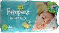👶 pampers baby dry diapers size 1, jumbo pack (44 pieces) logo