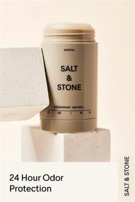 img 1 attached to Salt & Stone - Natural Deodorant Nº 1 - Santal - Unisex, Vegan, 🌿 Gluten Free, Cruelty Free, Aluminum Free, Paraben & Sulfate Free - Long-lasting 48 Hour Protection