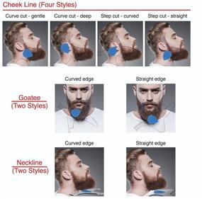 img 2 attached to 🧔 Aberlite ClearShaper - Premium Beard Shaper Kit with Barber Pencil - 100% Clear, Multiple Styles - The Ultimate Beard and Hair Lineup Tool (US Patent) - Beard Stencil Guide Template Outliner