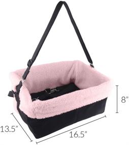 img 2 attached to 🐶 Enhance Travel Safety and Comfort for Small Dogs with Cozy Boost Premium Quality Dog Booster Seat and Clip On Leash