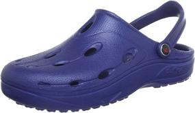 img 4 attached to Chung Unisex Clogs Blue Depth