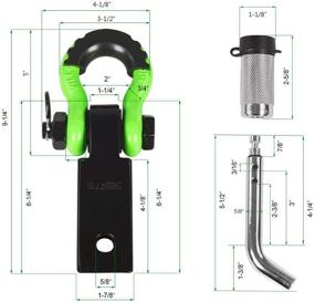 img 2 attached to AMBULL Shackle Hitch Receiver &Amp