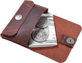 img 1 attached to 👜 TXEsign Premium Top Grain Genuine Leather Business Card Holder Case with Magnetic Closure