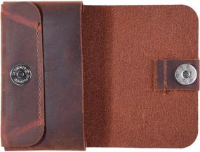 img 3 attached to 👜 TXEsign Premium Top Grain Genuine Leather Business Card Holder Case with Magnetic Closure
