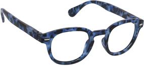 img 4 attached to 👓 Peepers by PeeperSpecs Headliner Focus Tortoise Round Blue Light Filtering Reading Glasses, 45mm, +3.00 Strength: Reduce Eye Strain and Enhance Focus!