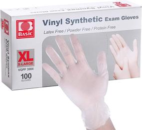 img 4 attached to 100 Pcs Latex-Free Vinyl Exam Gloves, XL Size – Clear & Disposable