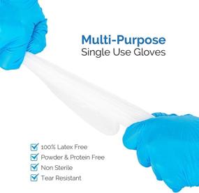 img 1 attached to 100 Pcs Latex-Free Vinyl Exam Gloves, XL Size – Clear & Disposable