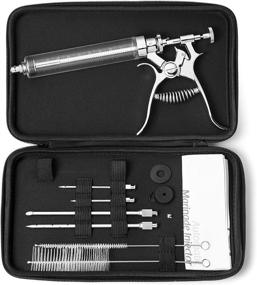 img 4 attached to 🔫 J&B Goods Professional BBQ Meat Marinade Injector Gun Kit: Automatic, with Case, 2 oz Large Capacity Barrel & 4 Commercial Grade Needles