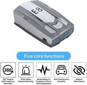 img 3 attached to E8 Single Graphics Card Radar Detector for Cars - Long Distance Measurement, 🚗 360 Degree Full Frequency Warning Detection, LED Display, Voice Broadcast, and Reduced Blind Spots